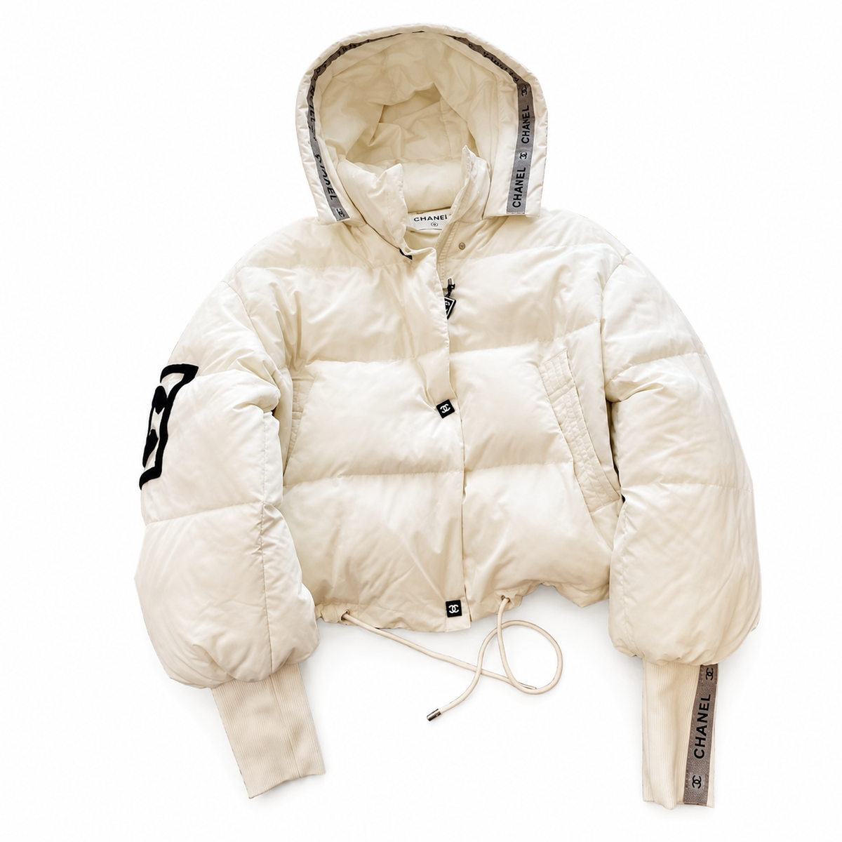 „CC“ Hooded Puffer Jacke