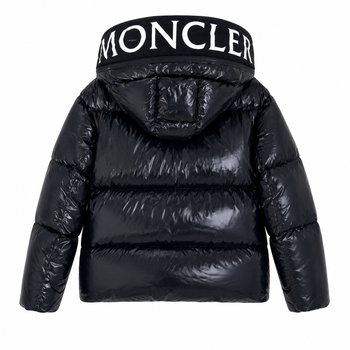 „MC“ Glossy Hooded Puffer Jacket
