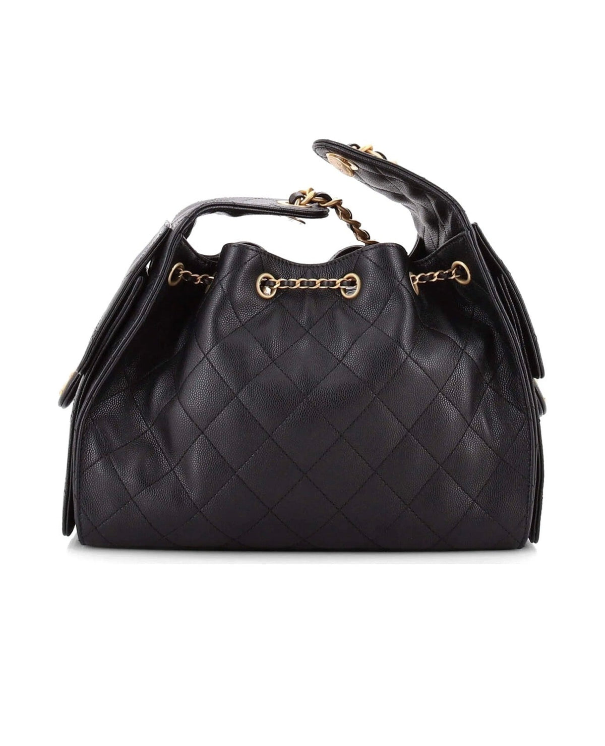 "CC" Classic Flap Bag Schwarz (SMALL VERSION)