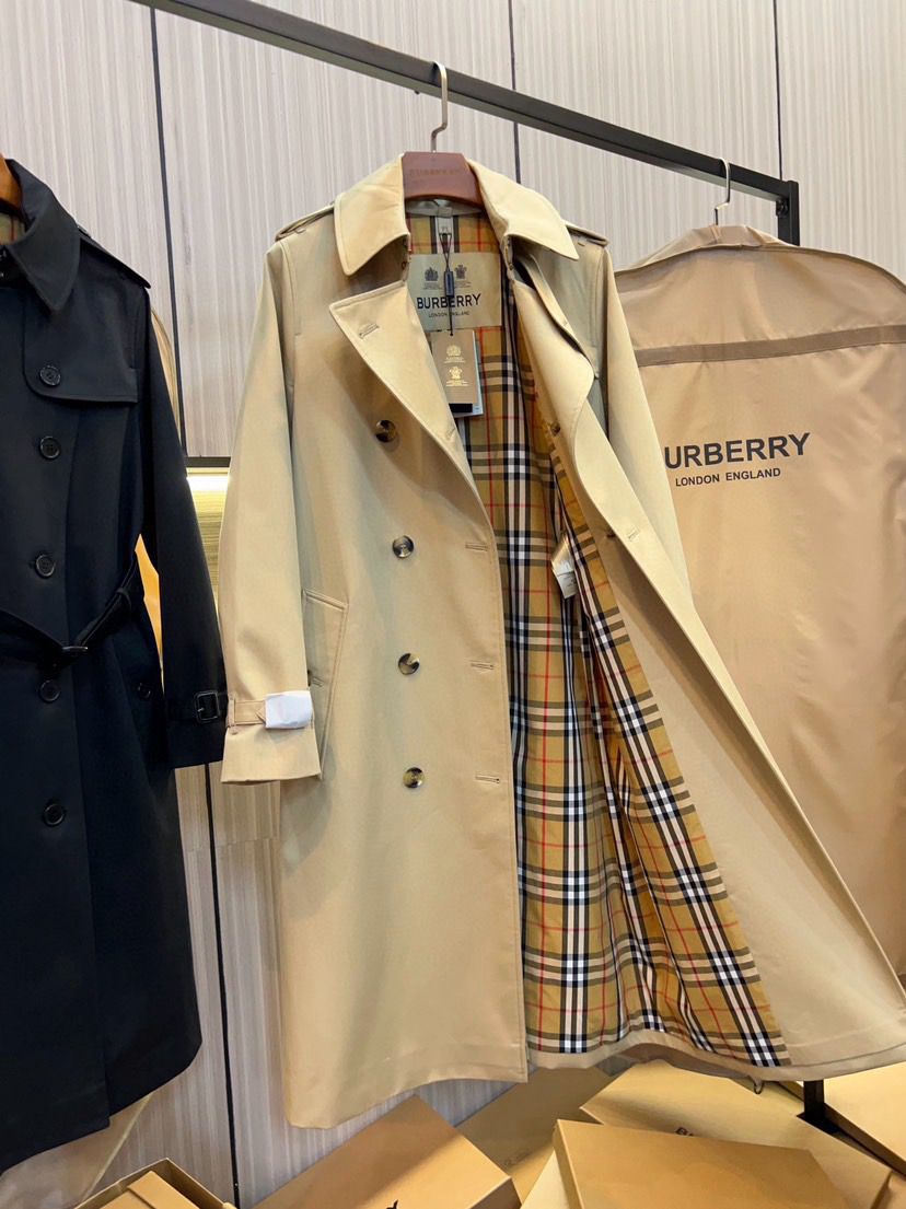 "BB" Classic Check Trench Coat