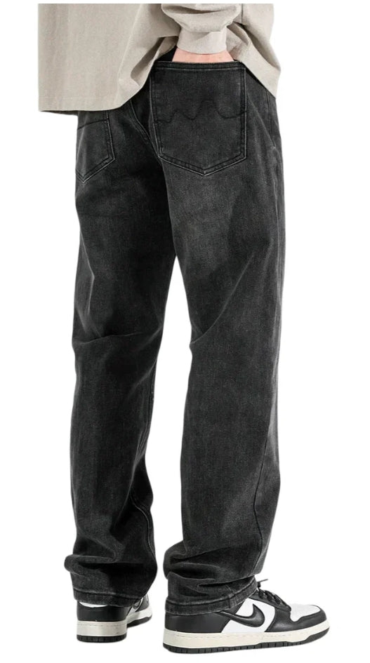 Dark Grey Basic Jeans