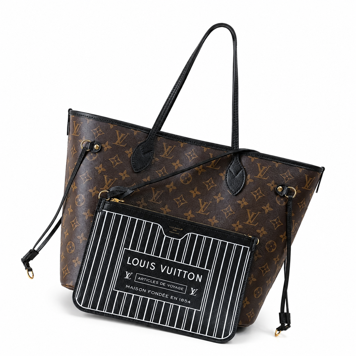 "LV" Heritage Monogram Tote