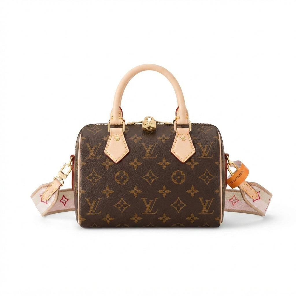 „LV“ Speedy Bandoulière Bag
