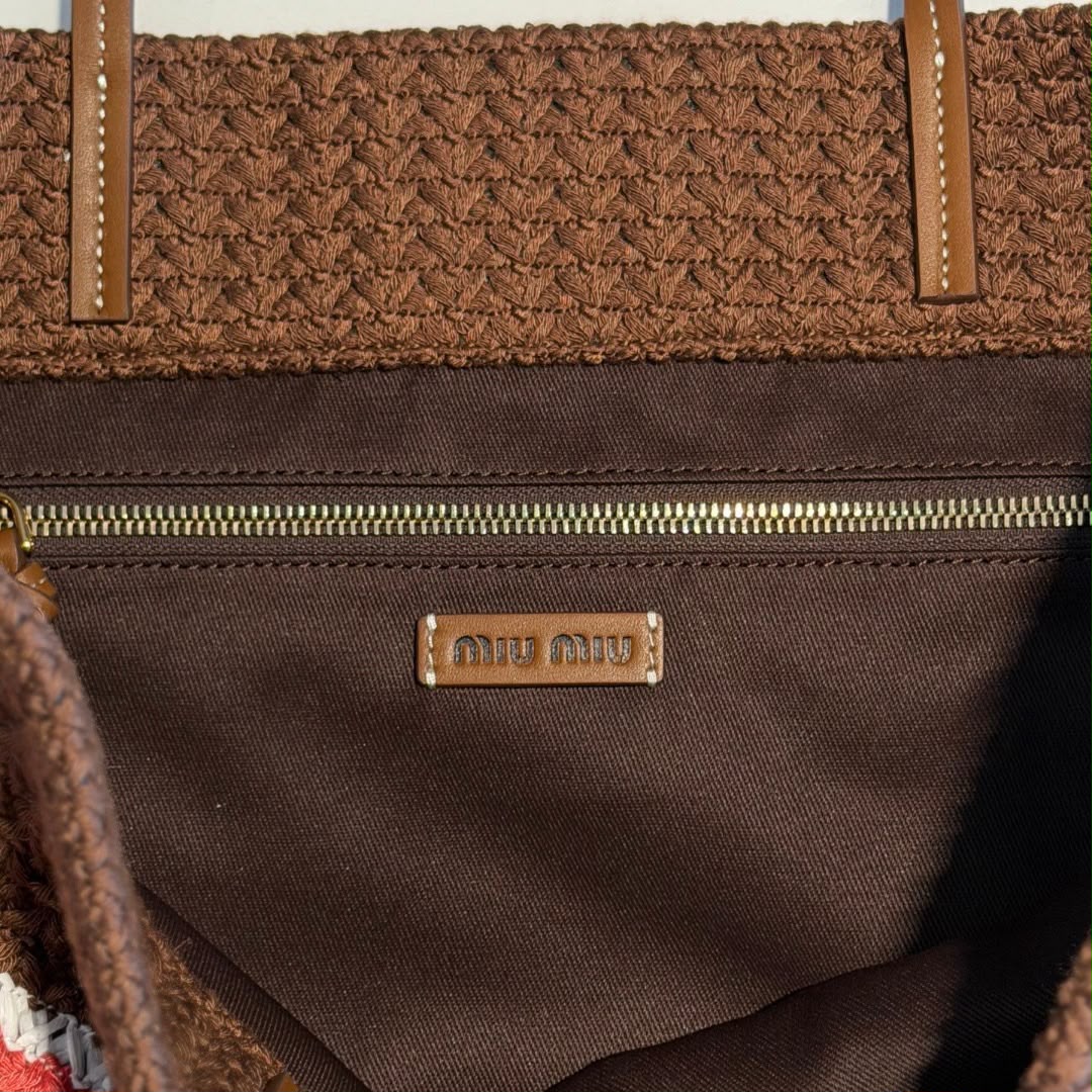 "mi mi" Woven Beach Bag