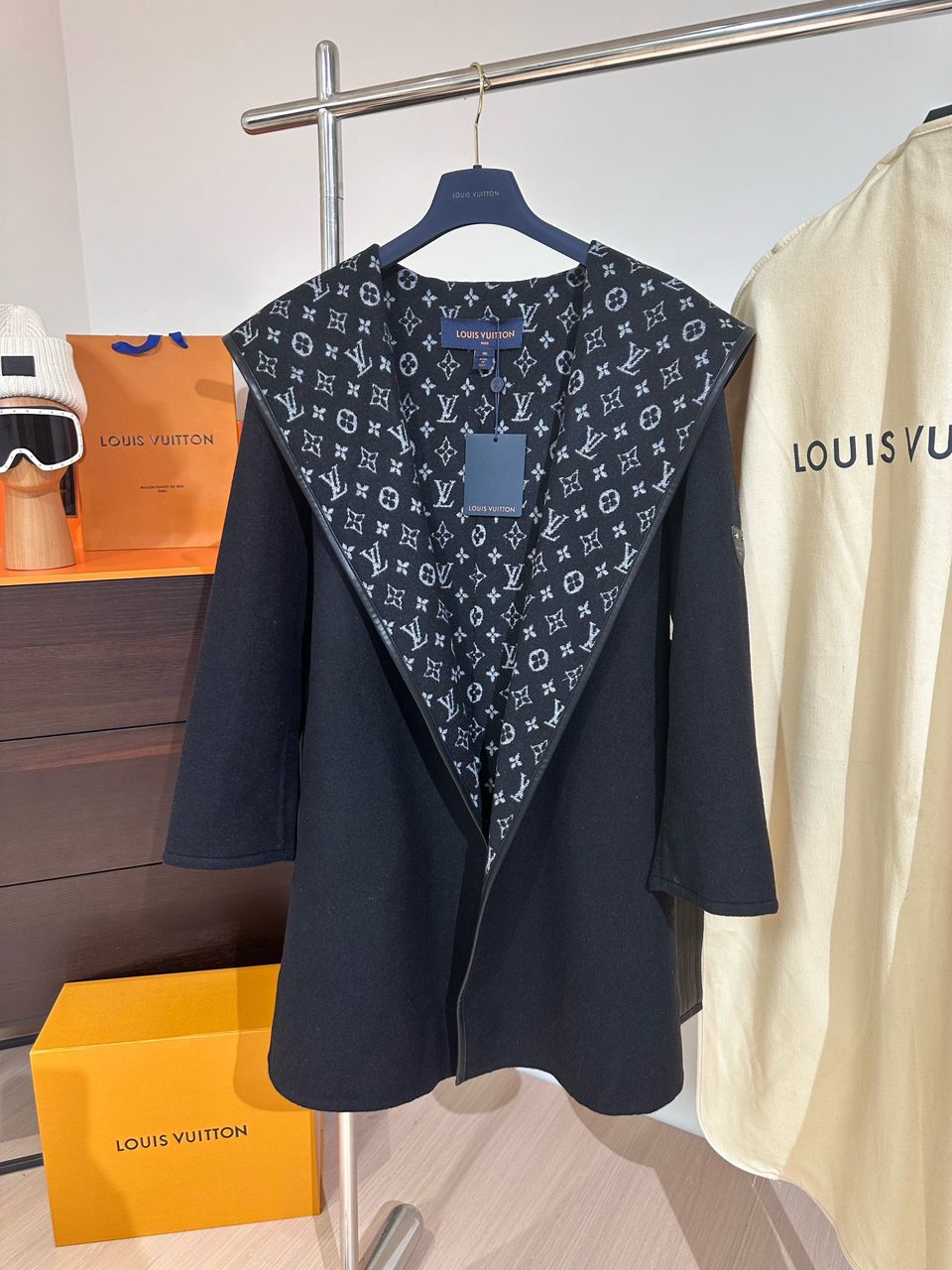 "LV" Monogram Wrap Coat