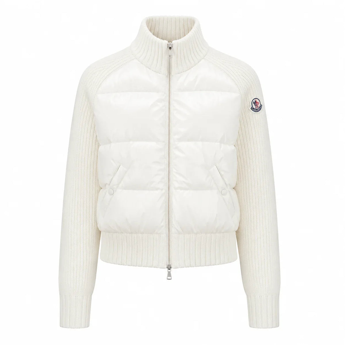 „MC“ Knit-Sleeve Down Puffer Jacke